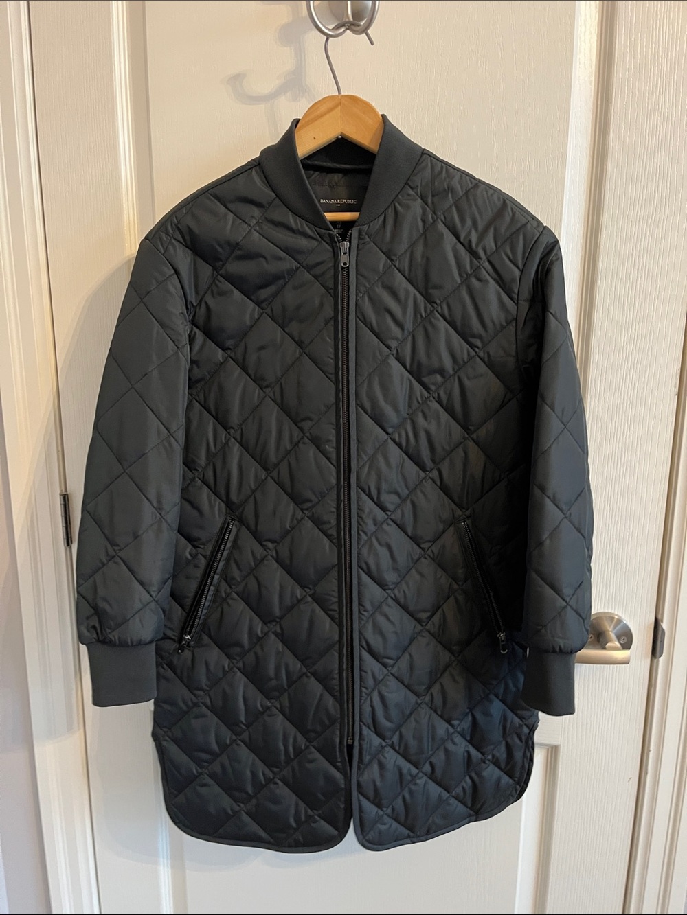 Banana Republic Quilted Black Puffer Jacket